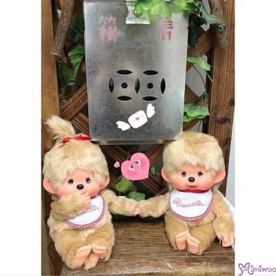 251858 Sekiguchi Monchhichi Premium Standard M Size Beige Girl 